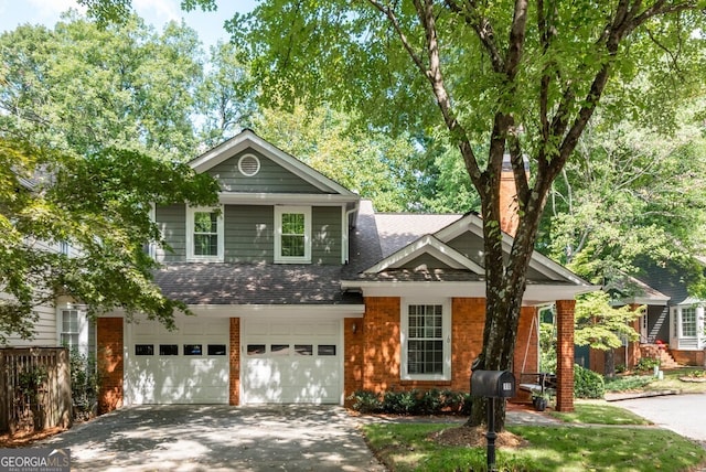 view of front of home featuring a garage