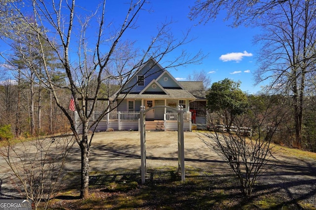 view of front of home