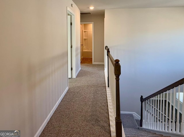 corridor with carpet