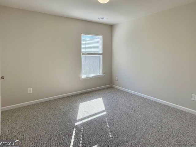 view of carpeted empty room