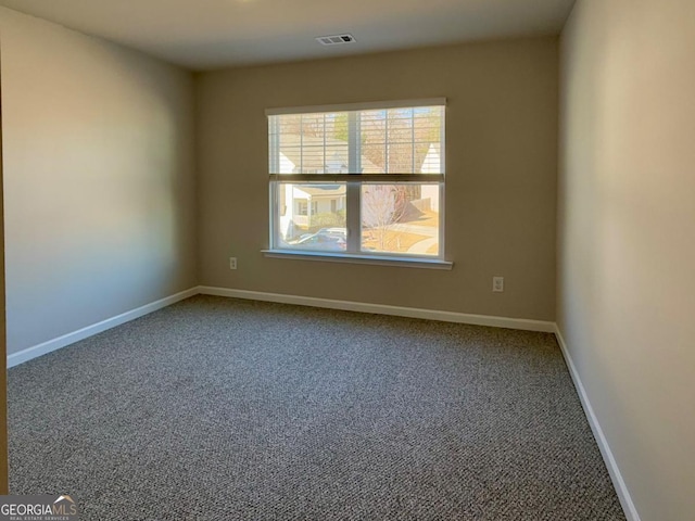 view of carpeted empty room