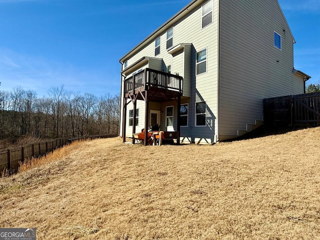 view of rear view of property