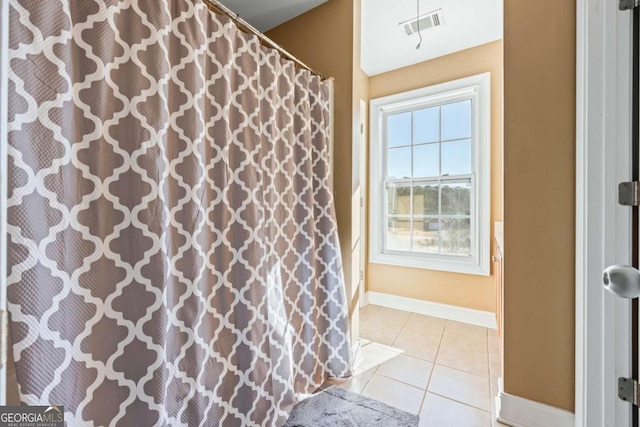 bathroom featuring tile patterned floors