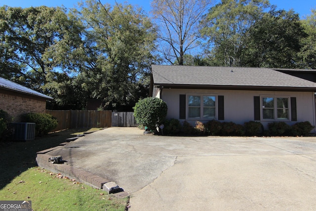 view of home's exterior featuring cooling unit