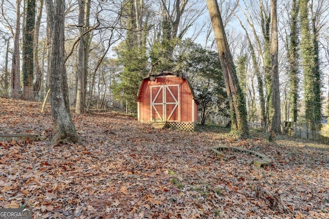 view of outdoor structure