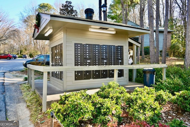 view of home's community with mail boxes