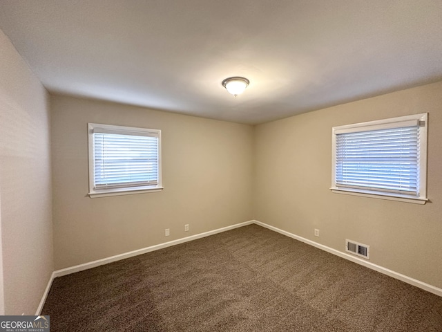 view of carpeted empty room