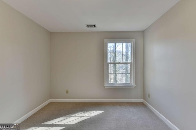 empty room with light carpet