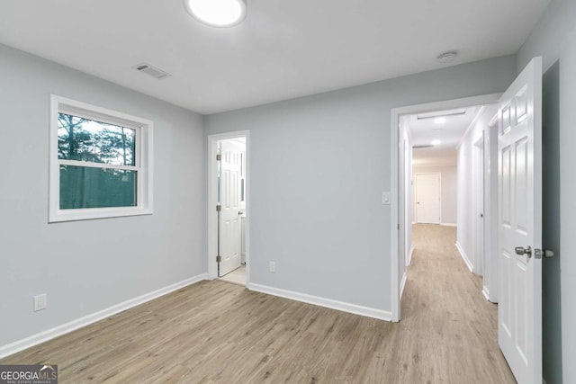 interior space featuring light hardwood / wood-style flooring