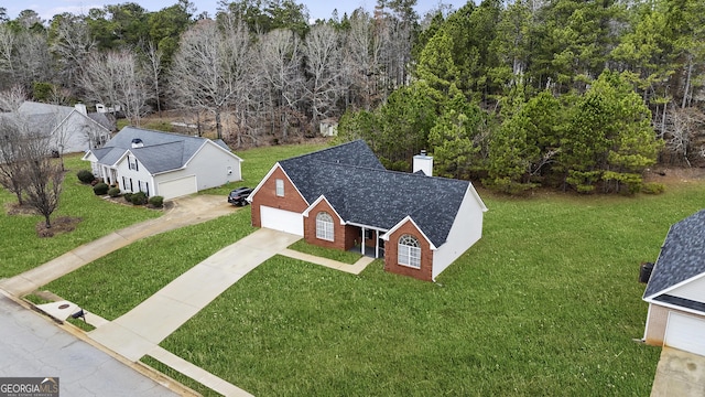 birds eye view of property