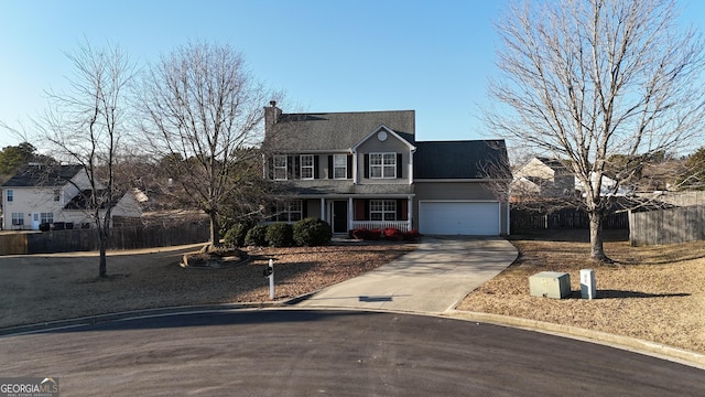 view of front of house featuring a garage