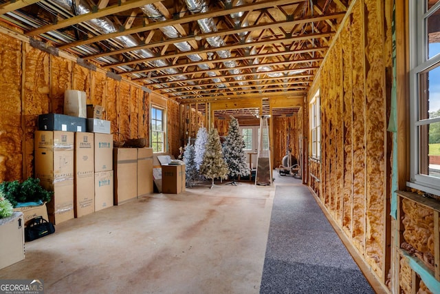 miscellaneous room featuring concrete flooring