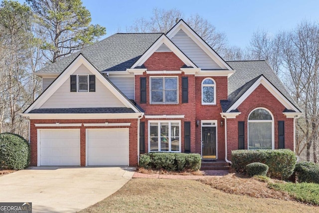 view of front of house featuring a garage