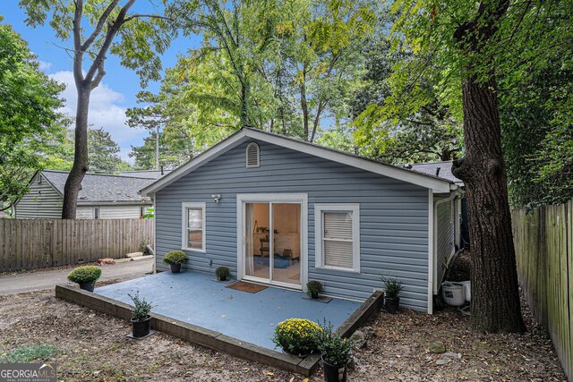 view of rear view of property