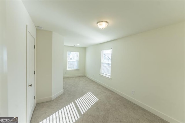 view of carpeted empty room