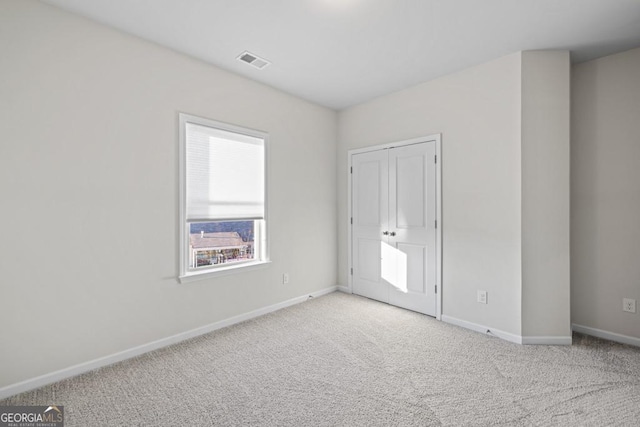 view of carpeted empty room