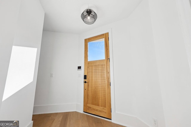 interior space featuring light hardwood / wood-style flooring