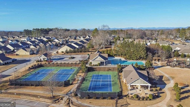 birds eye view of property