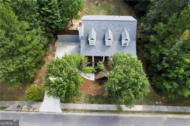 birds eye view of property