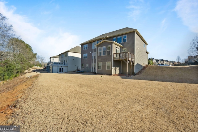 view of back of property