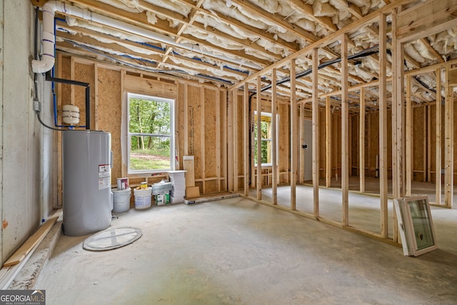 miscellaneous room with water heater