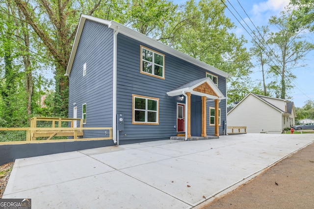 view of front of home