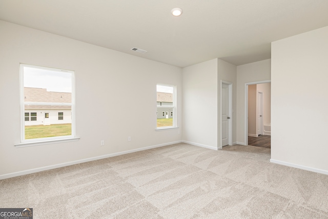 view of carpeted empty room