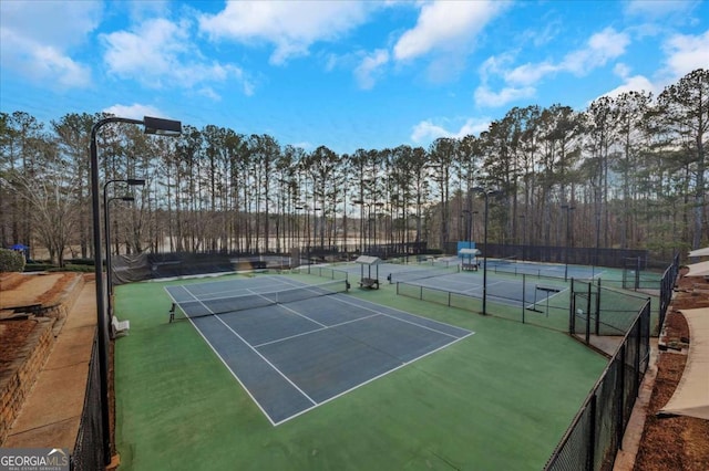 view of tennis court