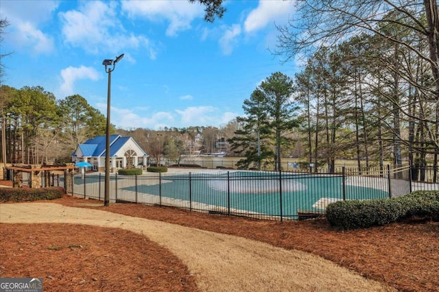 view of pool with a patio