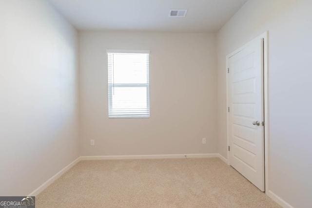 view of carpeted empty room