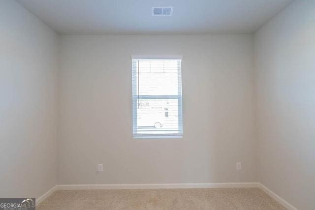 view of carpeted empty room