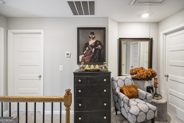 bedroom featuring carpet