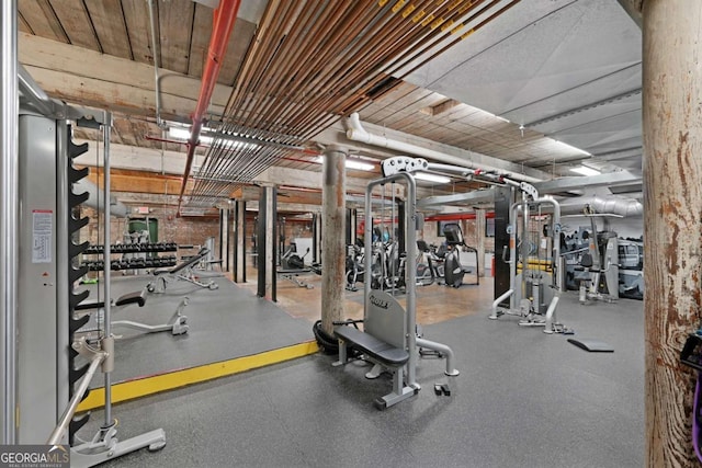 view of exercise room