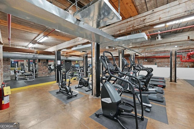 view of exercise room