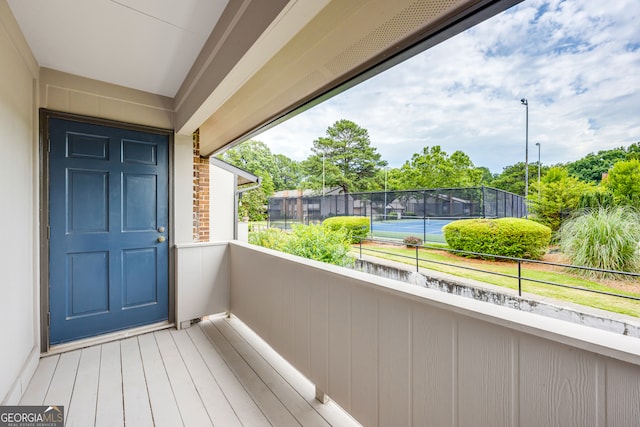 view of balcony