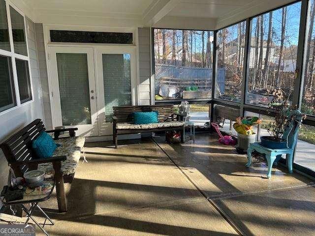 view of sunroom / solarium