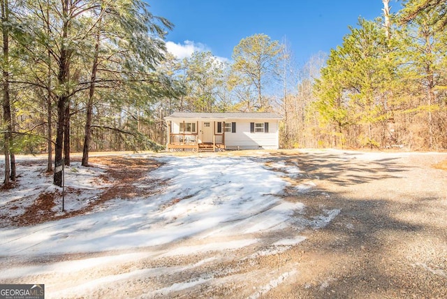 view of front of property