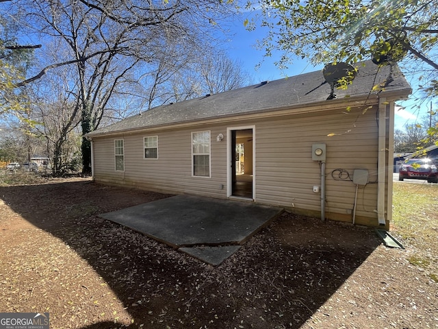 rear view of house with a patio area