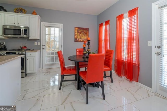 view of dining area