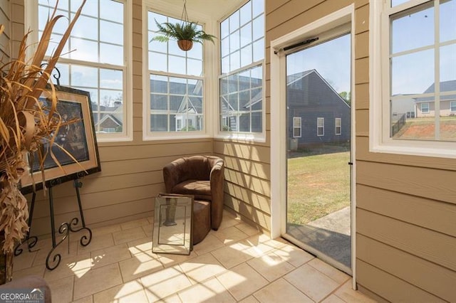 view of sunroom / solarium