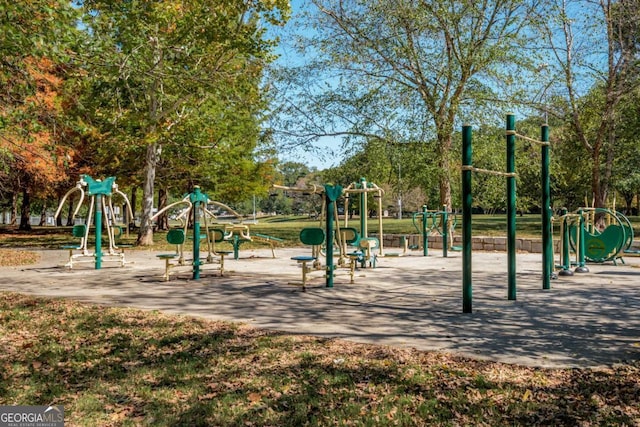 view of play area