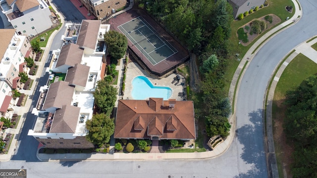 birds eye view of property