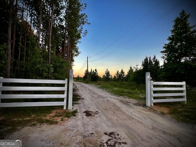 view of road