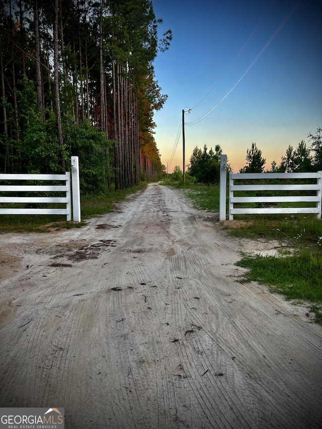 view of road