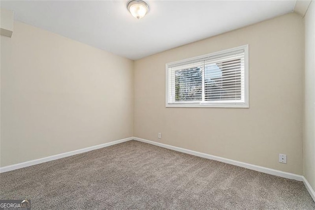 view of carpeted empty room