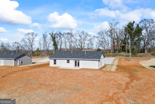 rear view of house featuring a patio area