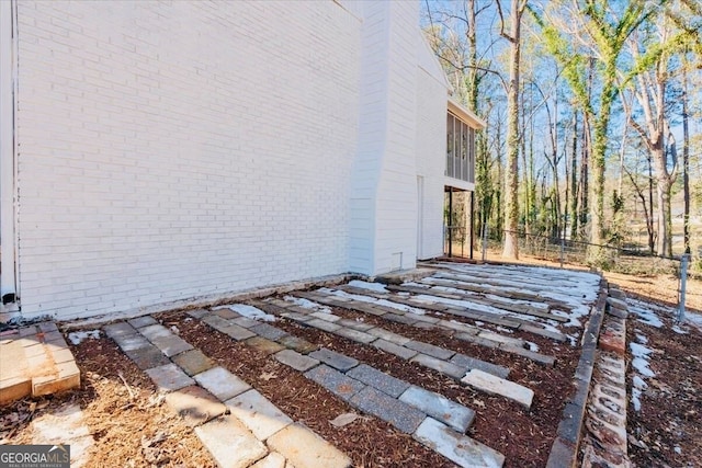 view of patio / terrace with fence