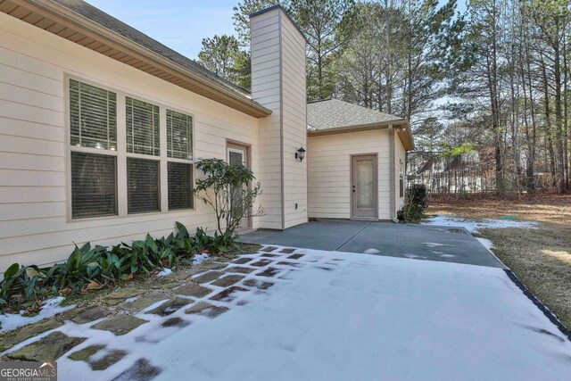 exterior space with a patio