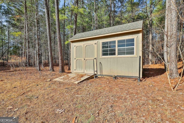 view of outbuilding