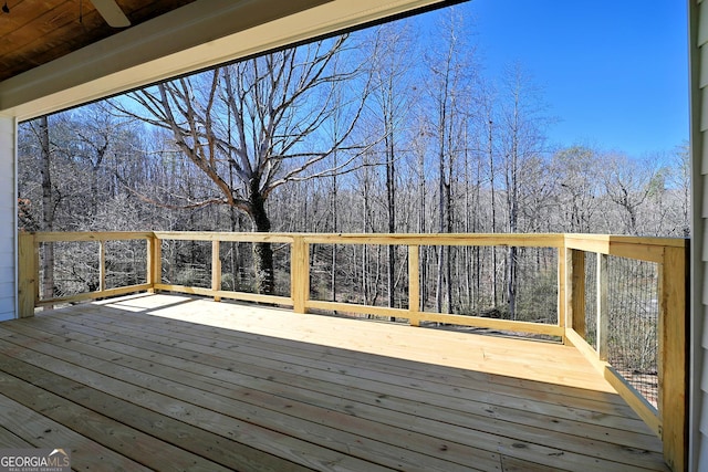 view of wooden terrace